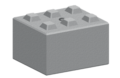 Legato Interlocking Concrete Block LG6