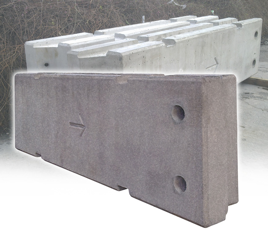 Concrete Temporary Vertical Concrete Barriers