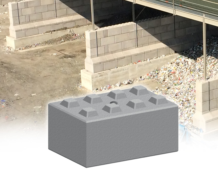 interlocking concrete blocks for house building