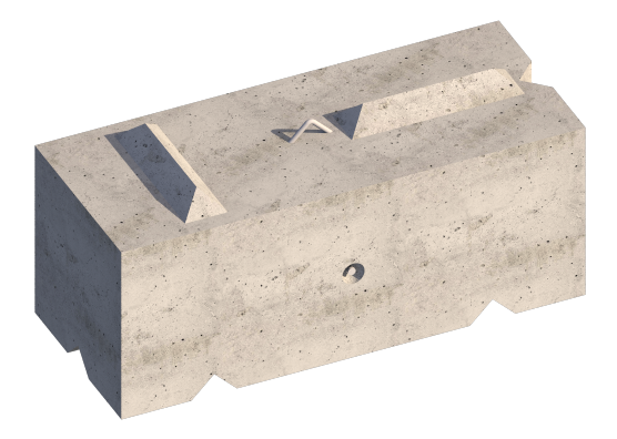 Vee Interlocking concrete block T2 T2 Vee Interlocking Concrete Blocks