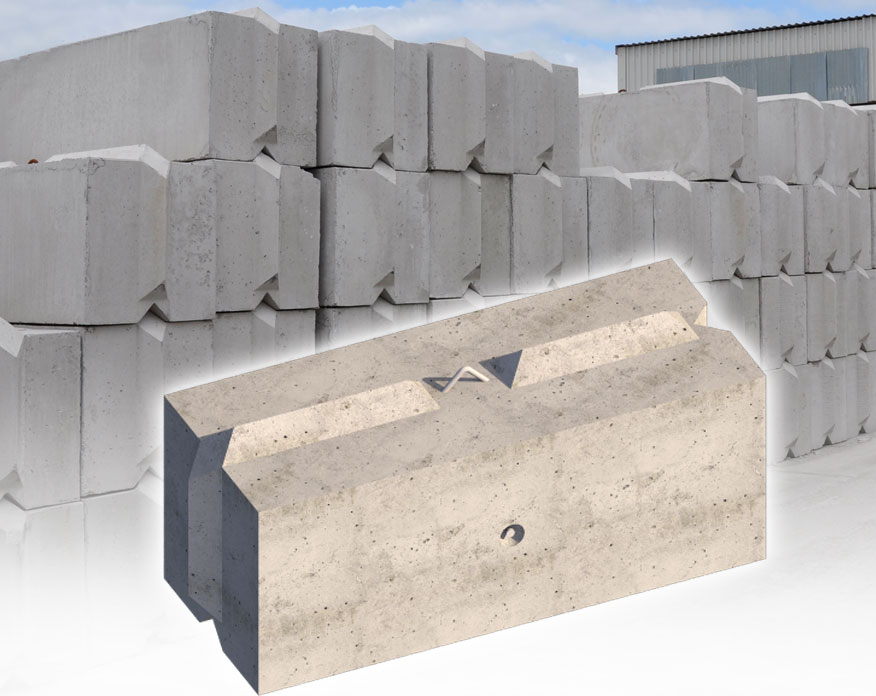 Vee™ Interlocking Concrete Blocks