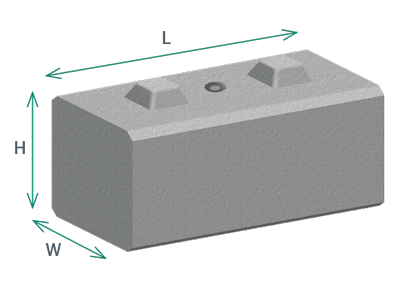 Kentledge Blocks for off-shore wind turbine