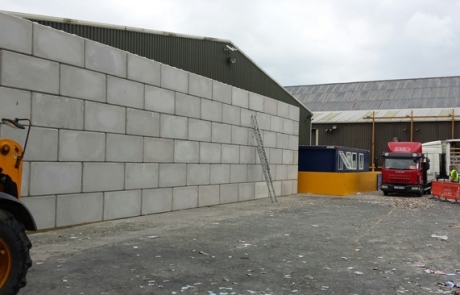 Fire Break Walls - Concrete Blocks