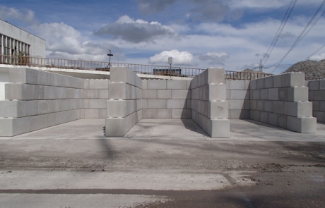 Material Storage Bays - Legato concrete blocks