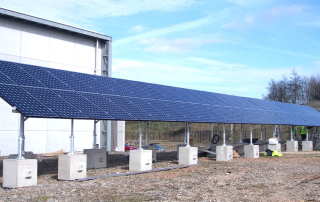 Duo precast blocks solar panel kentldege