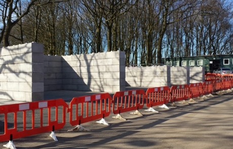 Material Storage Bays - Duo concrete blocks