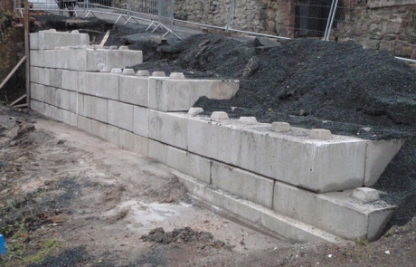 Retaining Walls - Iron Bridge - Interlocking Blocks