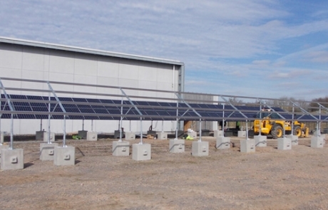 PV Blocks - Concrete Feet - Solar Panels