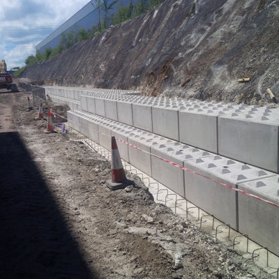 Interlocking cement blocks for retaining best sale walls