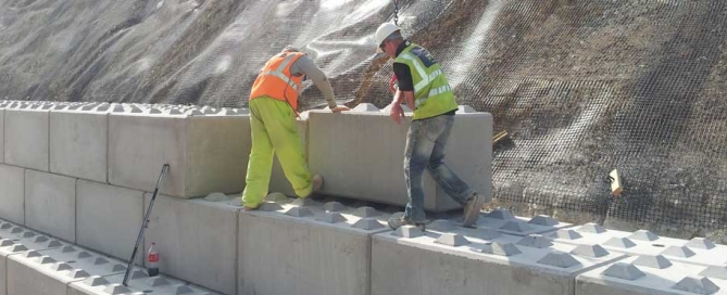 Legato Concrete Blocks - retaining wall