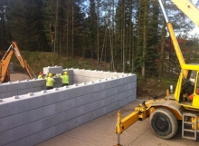 Compost Storage - concrete blocks