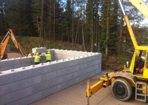 Compost Storage - concrete blocks