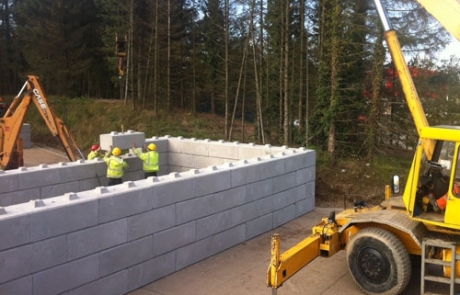 Compost Storage - concrete blocks