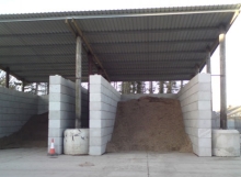 Compost Storage - precast concrete blocks