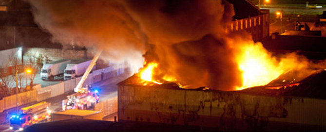 concrete blocks used for fire breaks