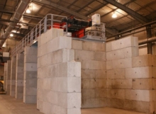 Material Storage Bays - Vee Concrete Blocks