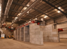 Industrial Buildings - interlocking precast concrete blocks