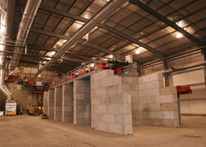 Industrial Buildings - interlocking precast concrete blocks
