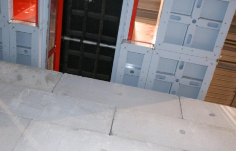 Industrial Buildings - interlocking precast concrete blocks