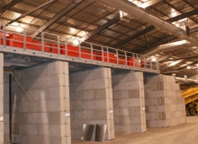 Industrial Buildings - interlocking precast concrete blocks