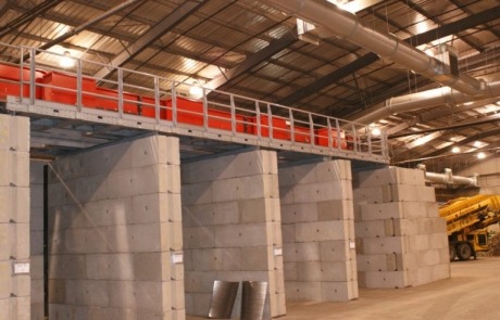 Industrial Buildings - interlocking precast concrete blocks