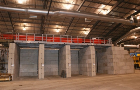 Material Storage Bays - Legato concrete blocks