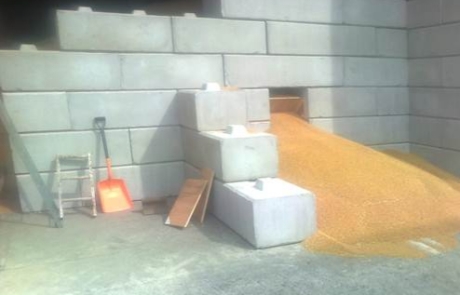 Grain Storage - Silage Clamps - interlocking precast blocks
