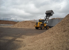 Wood chip Storage - Concrete blocks