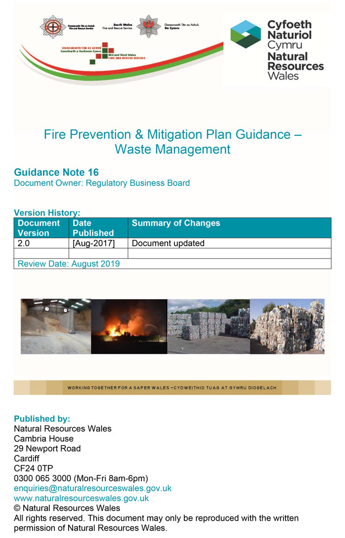 Fire Prevention and Mitigation Plan Guidance – Natural Resources Wales