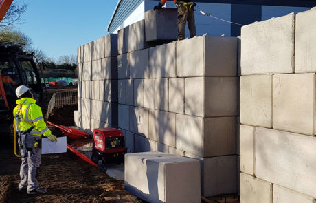 Legato block retaining wall