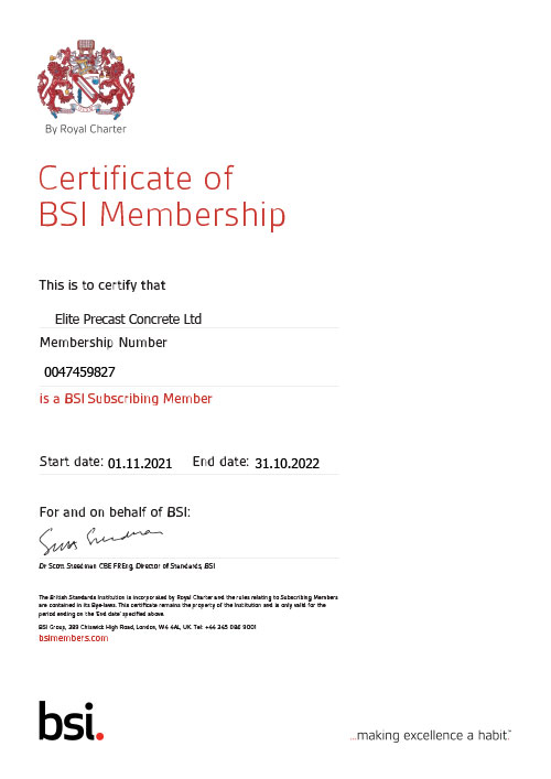 BSI Certificate of Membership -2021-2022
