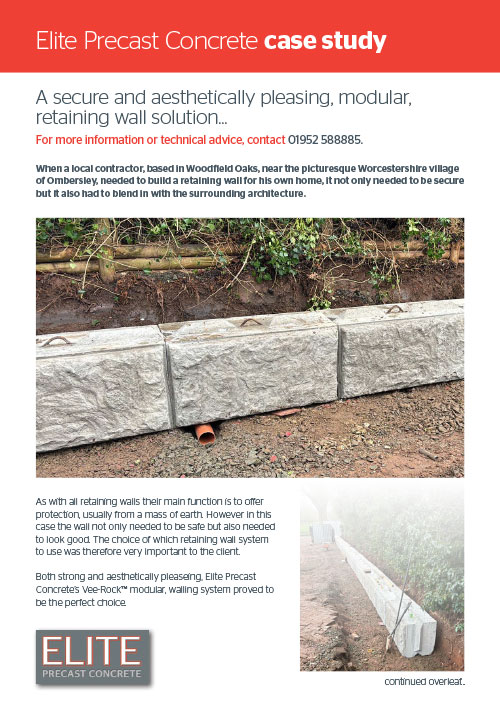 A secure and aesthetically pleasing, modular, retaining wall solution...