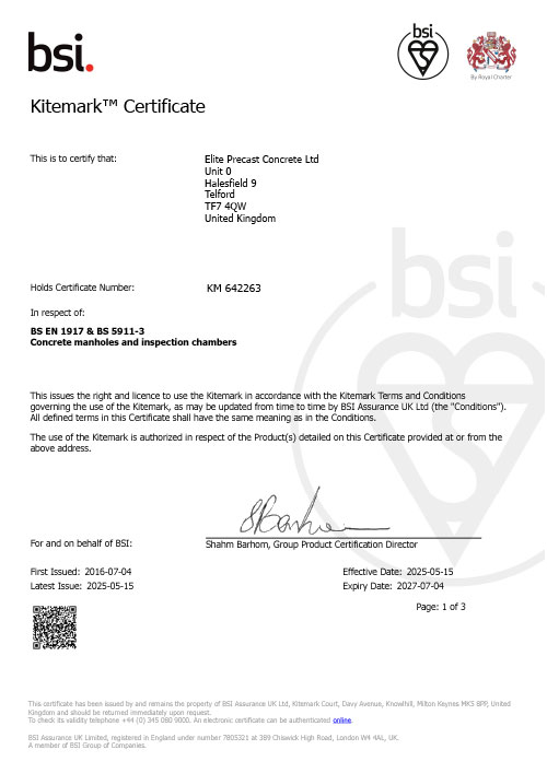 BSI Certificate of Membership -2025-2027
