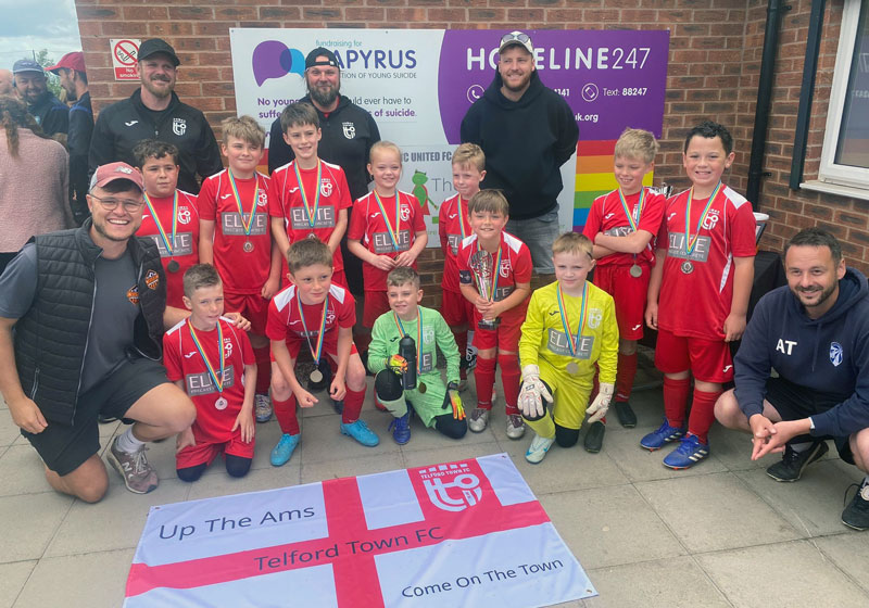 Telford Town FC Telford Town Football Club Celebrate the Treble