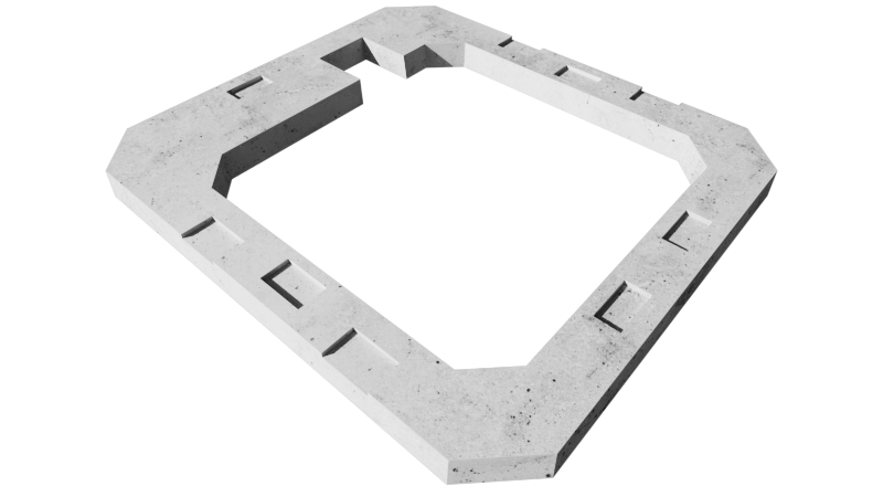 750 x 750 x 65 with notch