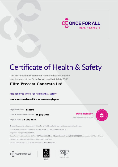 Certificate of Health & Safety - 2025-2026