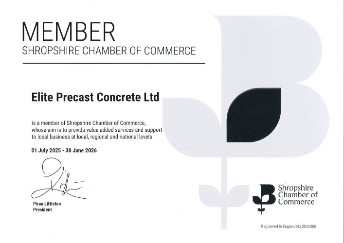 Shropshire Chamber of Commerce Certificate - 2025-2026