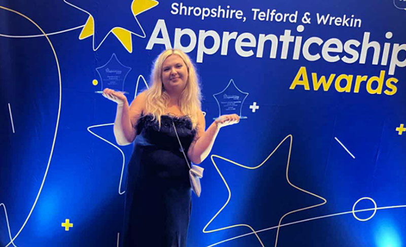 Elite Precast’s Agy Serafin Named Top Apprentice at Shropshire, Telford & Wrekin Apprenticeship Awards