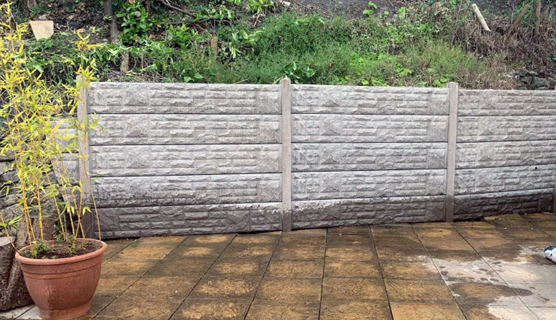 Elite Precast Fencing posts and gravel boards